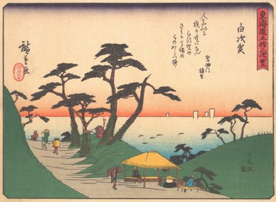 Shirasuka, fra serien The Fifty-three Stations of the Tokaido Road, øre..., tidlig på 1900-tallet. av Ando Hiroshige