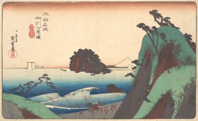 Uraffinert skyld, Shichiri er stranden, er det ikke? 1830. , mygg. 1830. av Ando Hiroshige