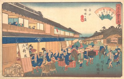 Tehus i Hakusen-distriktet, ca. 1835-42., ca. 1835-42. av Ando Hiroshige
