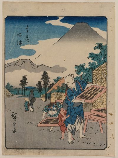 De femtitre stasjonene til Tokaido: Numazu, ca. 1850. av Ando Hiroshige