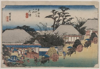 De femtitre stasjonene til Tokaido: Otsu, 1833-1834. av Ando Hiroshige
