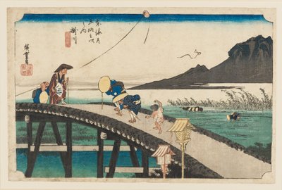 Oh DBock p Hayashi - Kakegawa Akihayama Embo, 1797-1858 av Ando Hiroshige