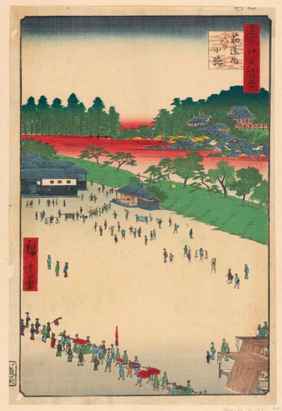 Yatsukoji Junction ved Suji-chigai (Suji-chigai-uchi, Yatsukoji) Fra Series One Hundred Famous utsikt over Edo av Ando Hiroshige