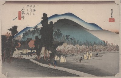 Ishiyakushi-tempelet av Ando or Utagawa Hiroshige