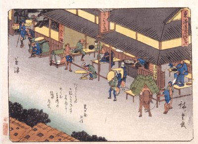 spøkelsesdrap av Ando or Utagawa Hiroshige