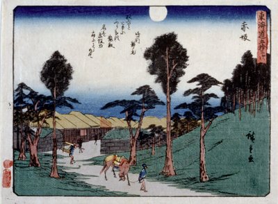 Tillat Urban Serie s, Akasaka av Ando or Utagawa Hiroshige