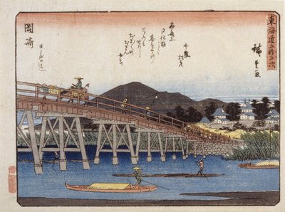 Tillatelse urban degree serie s, Okazaki av Ando or Utagawa Hiroshige