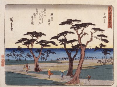 Odawara av Ando or Utagawa Hiroshige