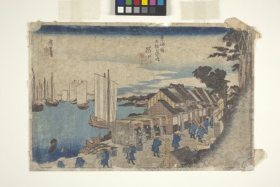 Shinagawa bibliotek Satachi av Ando or Utagawa Hiroshige
