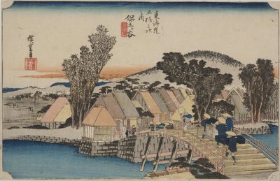Shinmachi B av Ando or Utagawa Hiroshige