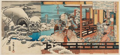Taira no Kiyomori Hjemsøkt av Spectres av Ando or Utagawa Hiroshige