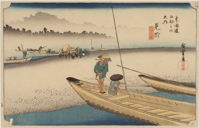 Tenryu-elven av Ando or Utagawa Hiroshige