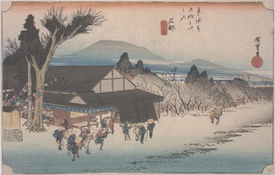 The Village of Mekawa av Ando or Utagawa Hiroshige