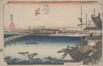 Toyokawa Bridge av Ando or Utagawa Hiroshige