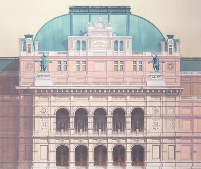 Statsoperaen, Wien, Østerrike (detalj) av Andras Kaldor