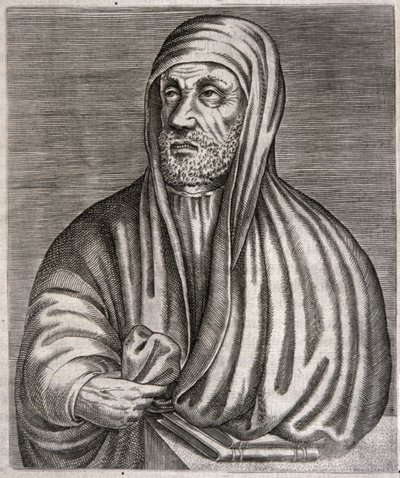 Portrett av Abu Ali al-Husain ibn Abdallah ibn Sina kalt Avicenna (gravering) av Andre (after) Thevet