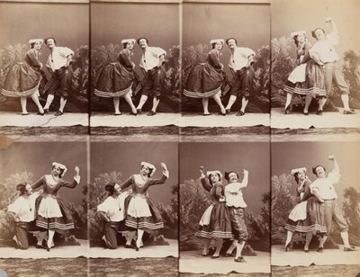 Eugenie Schlosser og Coralli, 1863. av Andre Adolphe Eugene Disderi