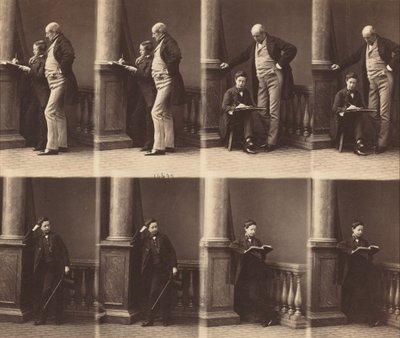 Mr. Jadin og sønn, ca. 1860. av Andre Adolphe Eugene Disderi