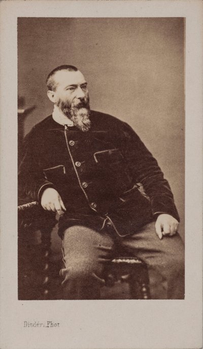 Portrett av Alphonse Karr 1808-1890. av Andre Adolphe Eugene Disderi