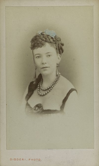 Portrett av Cora Pearl 1836-1886, ca 1865. av Andre Adolphe Eugene Disderi