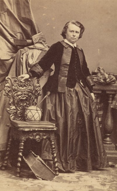 Portrett av Rosa Bonheur 1822-1899, tidlig på 1860-tallet. av Andre Adolphe Eugene Disderi