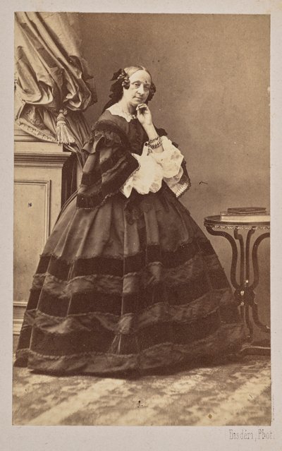 Portrett av ballerinaen Marie Taglioni 1804-1884, 1862. av Andre Adolphe Eugene Disderi