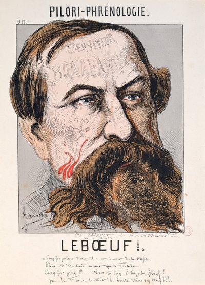 Pillory-phrenology: Leboeuf (gravering) av Andre Belloguet