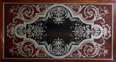 Dekorasjon på innsiden av skapdøren i ibenholt, av Andre-Charles Boulle (1642-1732), Frankrike av Andre Charles Boulle
