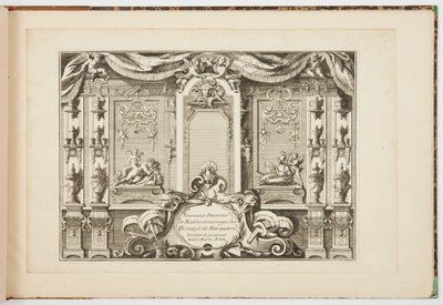 Nye design for møbler og verk av bronse og intarsia av Andre Charles Boulle