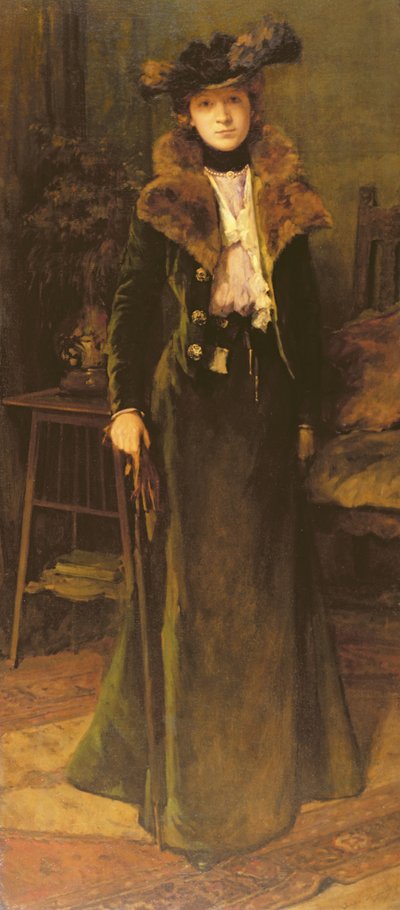 Dame i et interiør av Andre Cluysenaar