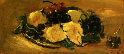 Stilleben med frukt, ca. 1925 (olje på papir) av Andre Derain