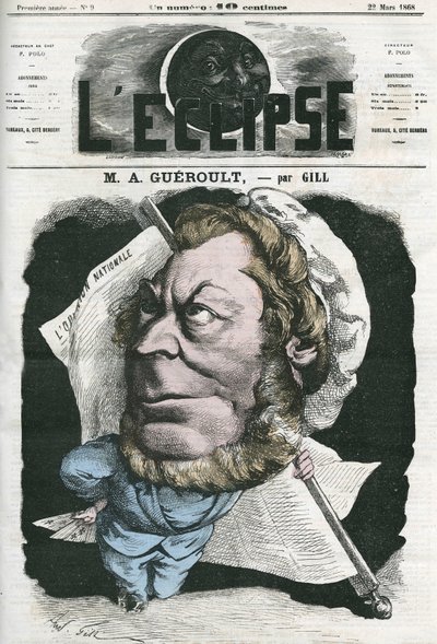 Adolphe Georges Gueroult (1810-1872), fransk Saint-Simonians-journalist. Omslag i "" L
