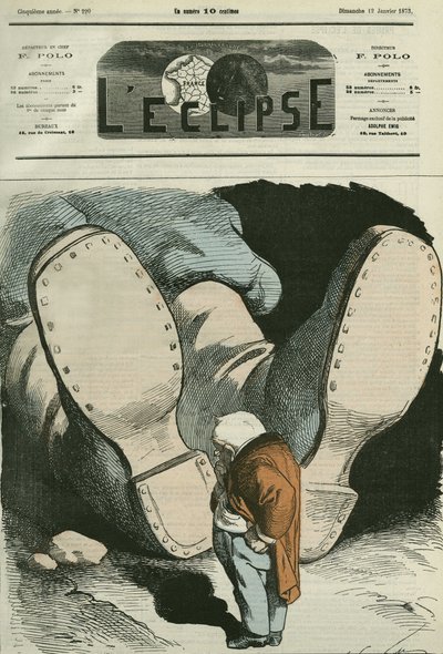 Adolphe Thiers (1797-1877), fransk statsmann. Omslag i "" L