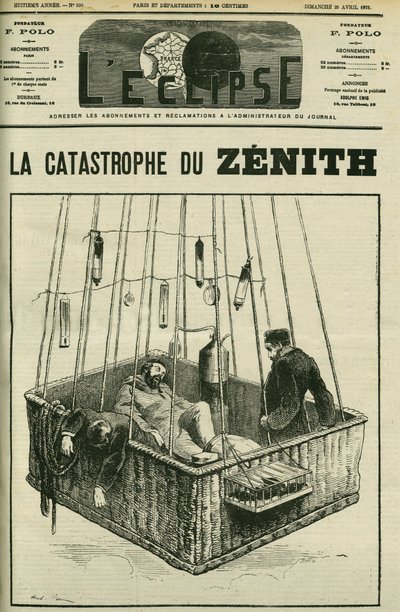 Luftballongulykke, Zenith, 15. april av Andre Gill