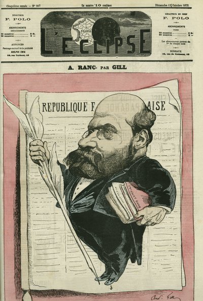 Arthur Ranc (1831-1908), fransk journalist og politiker. Omslag i "" L