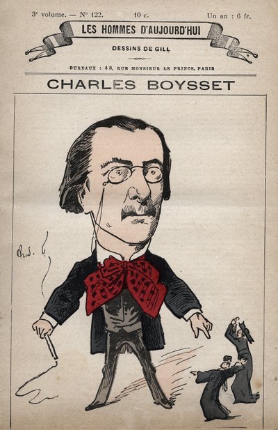 Tegneserie av Charles Boysset (1817-1901) (jurist og republikaner) fra 
