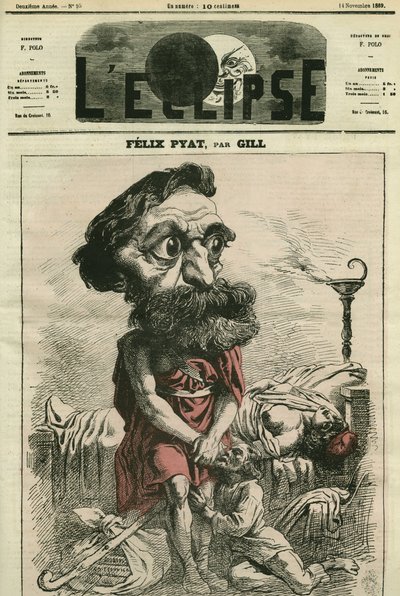 Felix Pyat (1810-1889), fransk advokat, brevmann og politiker. Omslag i "" L