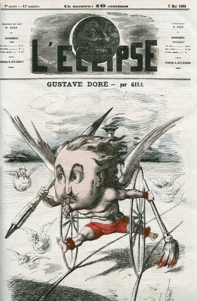 Gustave Dore (1832-1883), fransk maler, illustratør og tegneserieskaper. Omslag i "" L