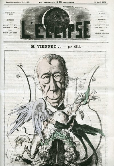 Jean-Pons-Guillaume Viennet (1777-1868), fransk poet, dramatiker og politiker. Omslag i "" L