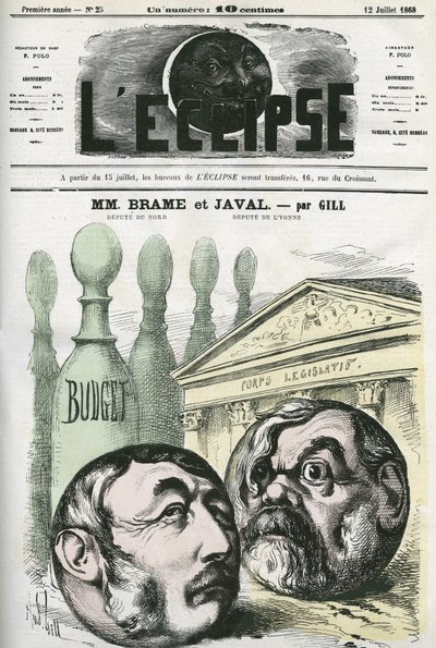 Jules Louis Joseph Brame (1808-1878) fransk politiker og Louis Emile Javal (1839-1907), fransk politimann. Omslag i "" L