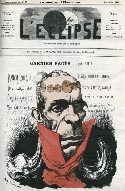 Louis Antoine Garnier-Pages (Garnier Pages) (1803-1878), fransk politiker. Omslag i "" L