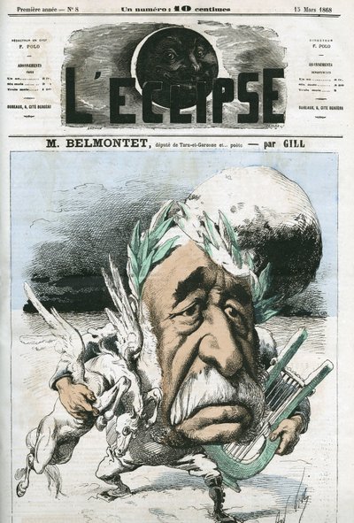 Louis Belmontet (1799–1879), fransk poet og politiker. Omslag i "" L