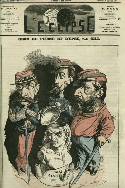 Folk med penn og sverd: Louis Leon Faidherbe (1818-1889), fransk militær, Camille Cremer (1840-1876), fransk general, og Philippe Toussaint Joseph Bordone (1821-1892), lege og militær. Omslag i "" L