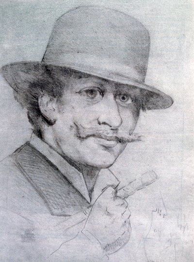 Selvportrett av André Gill, 1883, 1927 av Andre Gill