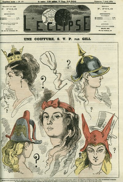 Skal en frisyre, vær så snill, republikken styles til royalisten, prøysseren, bonapartisten eller revolusjonæren i henhold til sensuren? Omslag i "" L
