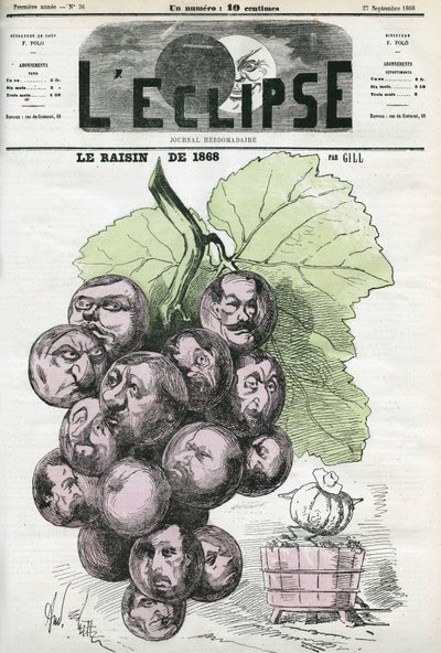 Druen fra 1868, antydning til eksepsjonell høsting. Omslag i "" L