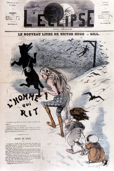 Mannen som ler Victor Hugo - av Gill, i "" L