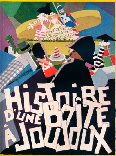 Omslagsdesign av Andre Helle for Histoire dune Boite a Joujoux, 1926, 1929 av Andre Helle