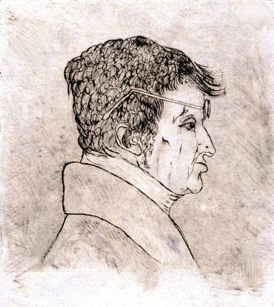 Andre Marie Ampere, selvportrett ca. 1805-1810 (tegning) av Andre Marie Ampere