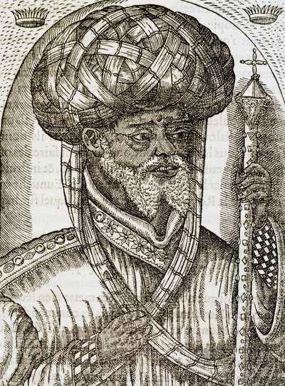 Abessinisk prest, fra Universal Cosmology, av Andre Thevet (1504-1592), gravering av Andre Thevet